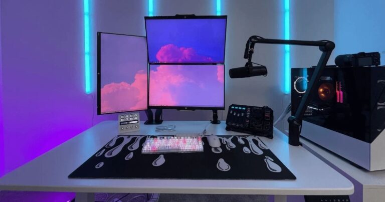 Vertical Monitor Setup