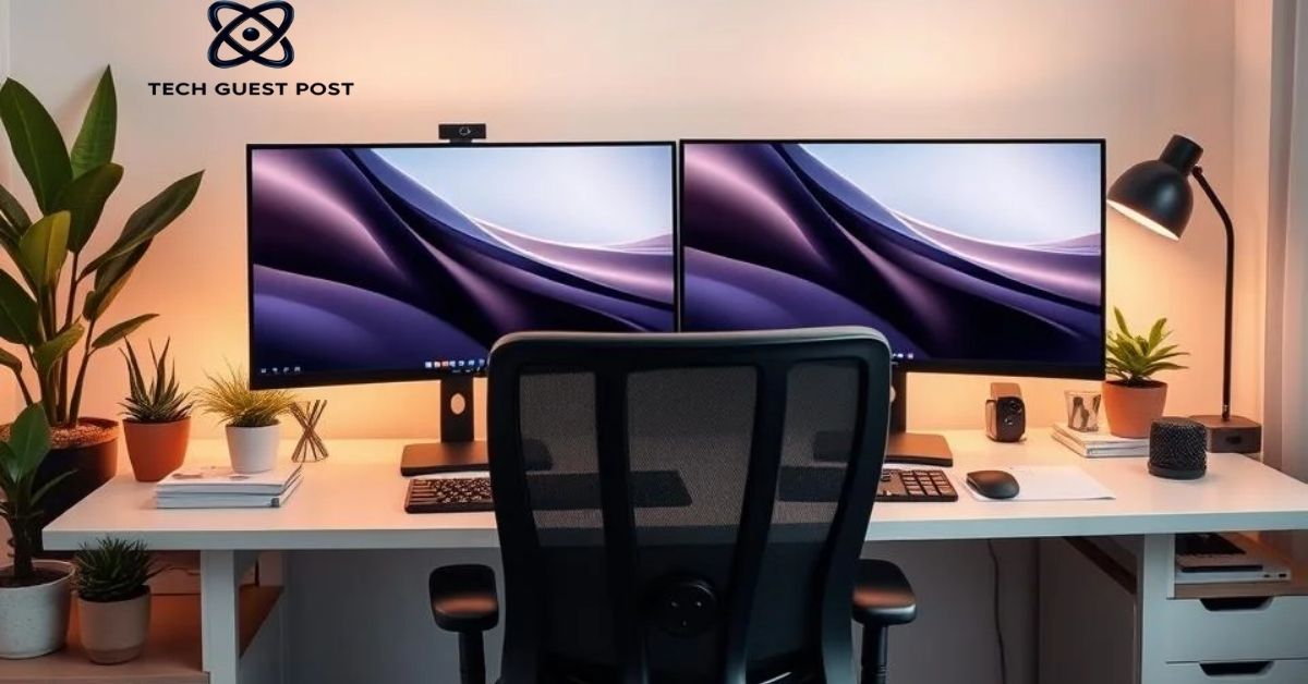 Dual Curved Monitor Setup